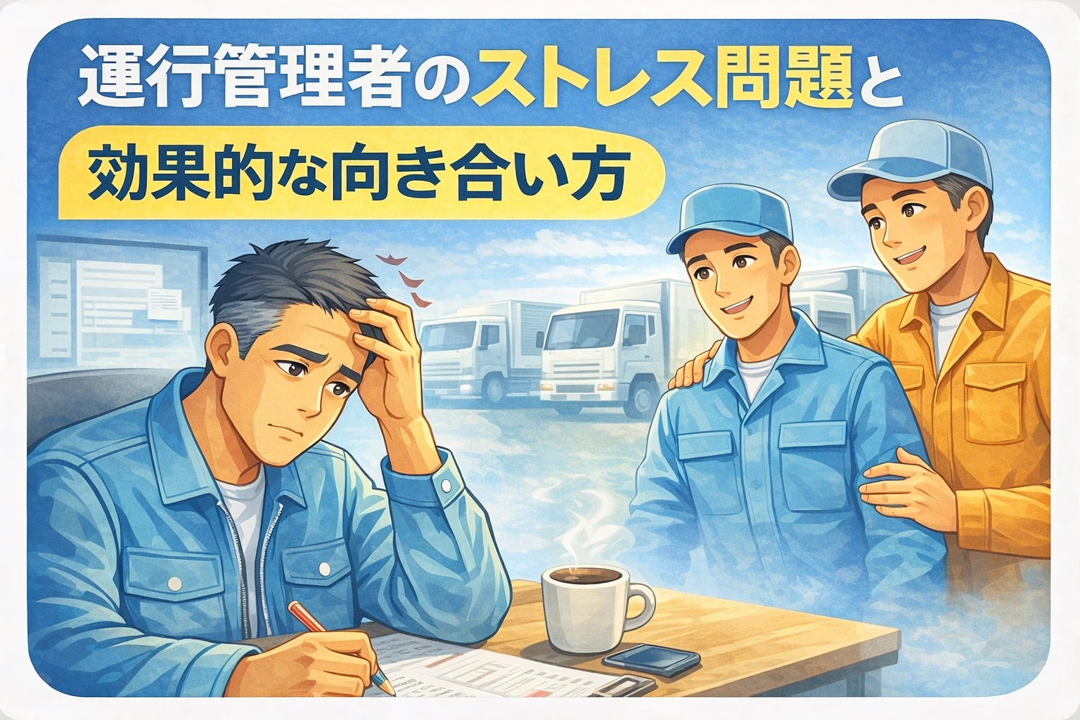 運行管理者のストレス問題と効果的な向き合い方