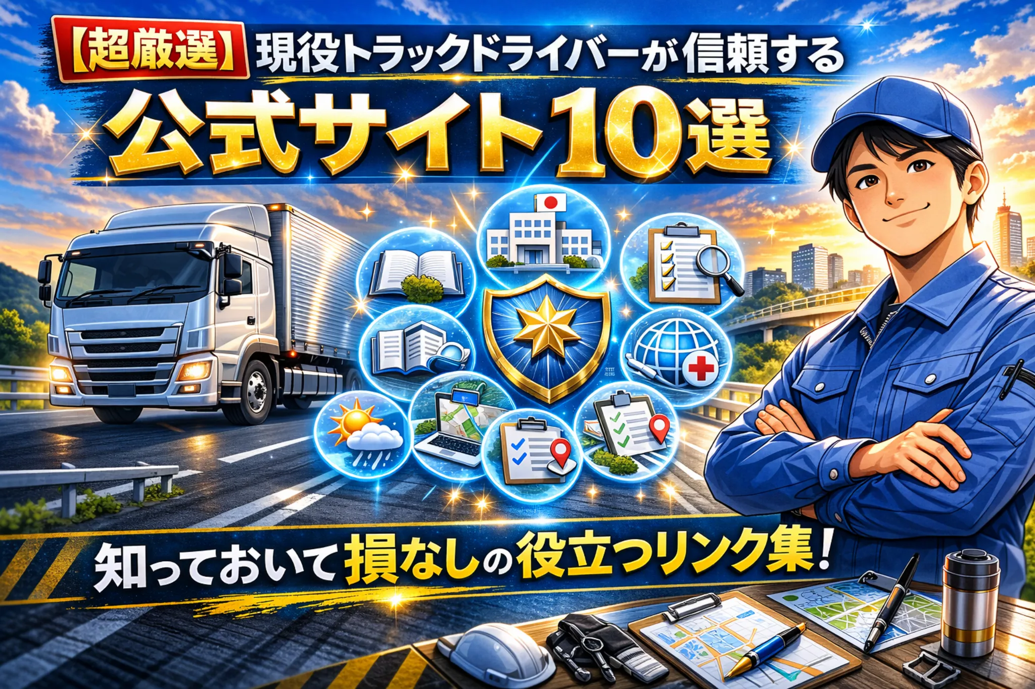 現役トラックドライバーが信頼する公式サイト10選のアイキャッチ画像